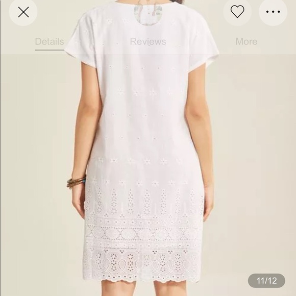 Casual Solid V-Neckline Knee-length A-line… - Picture 3 of 10